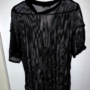 Fishnet long shirt